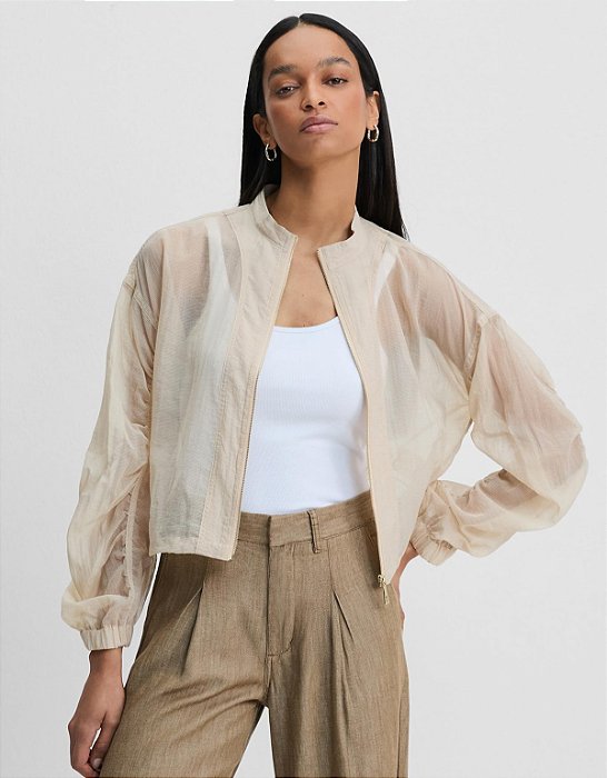 BOMBER AMPLA DETALHE FRANZIDO