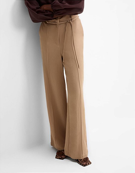 CALÇA RETA AMARRAÇÃO