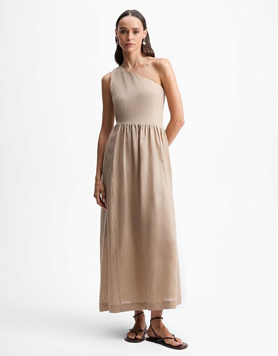 VESTIDO EVASE UM OMBRO SÓ