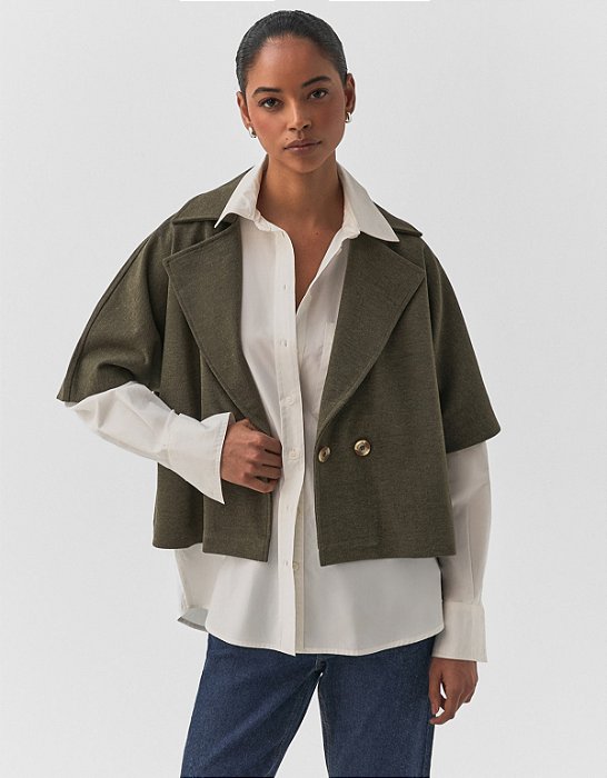 CASACO CURTO MESCLA 360