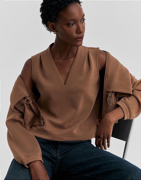 BLUSA DECOTE V SOFT TOUCH 360