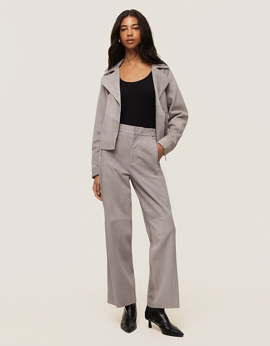 CALÇA RETA CHAMOIS