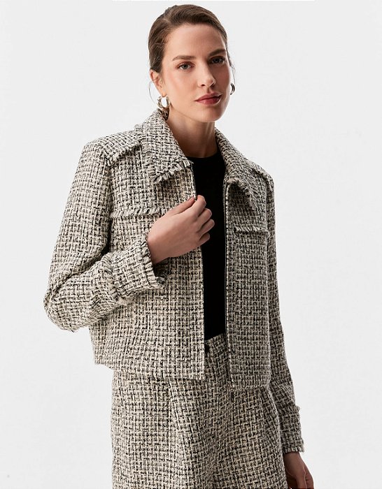 JAQUETA RETA TWEED