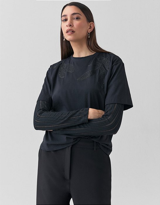T-SHIRT BORDADO MIÇANGA