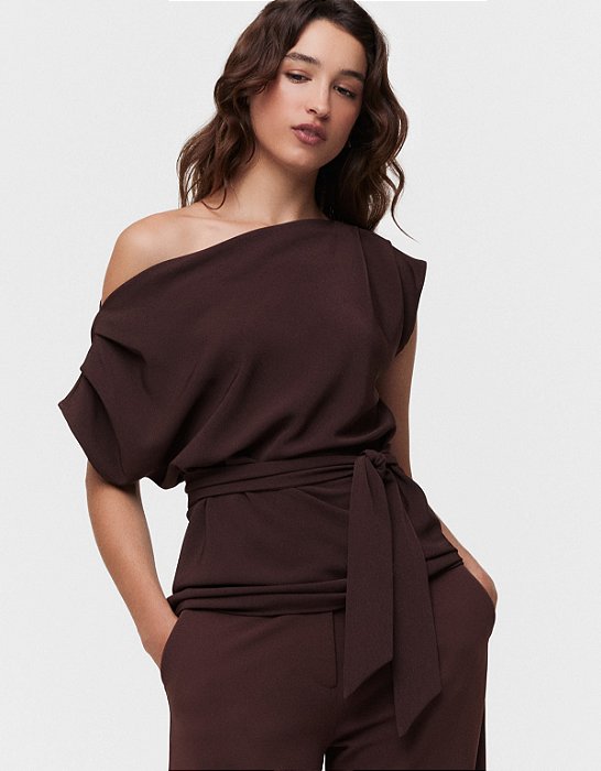 BLUSA PREGAS E FAIXA