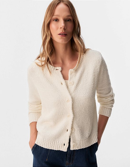 CARDIGAN TRICOT MIX DE FIOS
