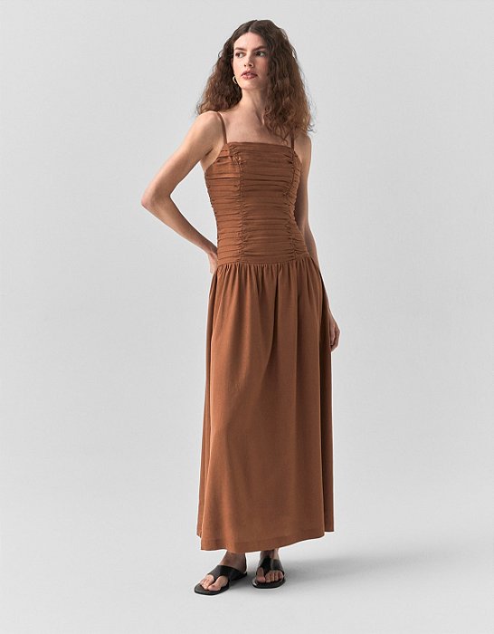VESTIDO DETALHE DRAPEADO
