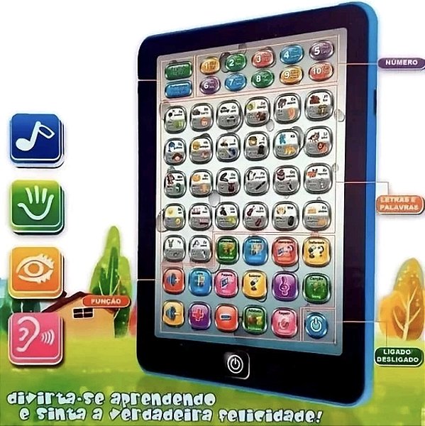 Tablet Interativo Infantil Bilíngue Educativo