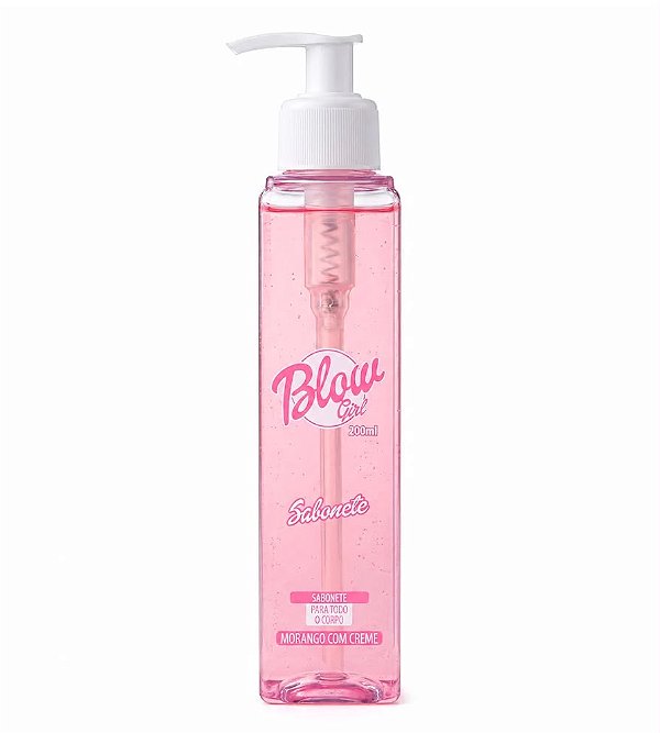 Gel de Banho Sabonete Líquido Corporal Morango Karité Blow Girl 200ml