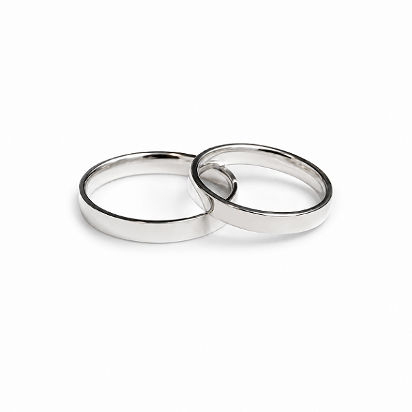 Aliança 3 mm Reta Minimalista