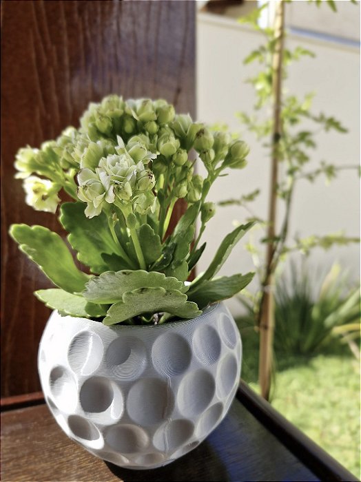 Cachepô Pequeno Com Textura Orgânica