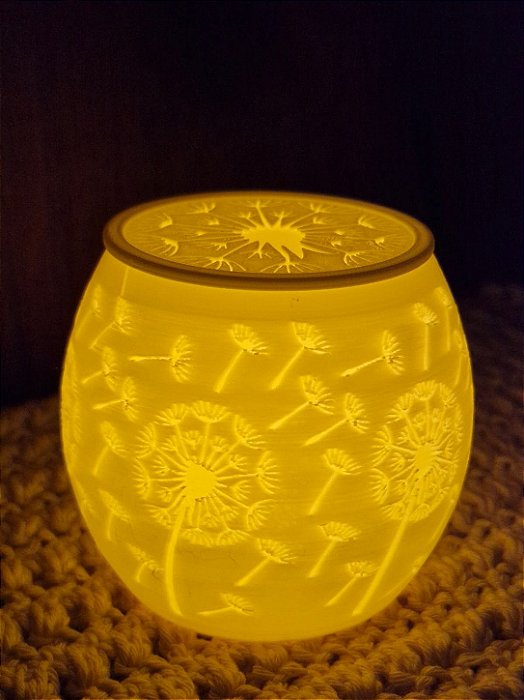Porta-Velas Dente-de-Leão Com Tampa