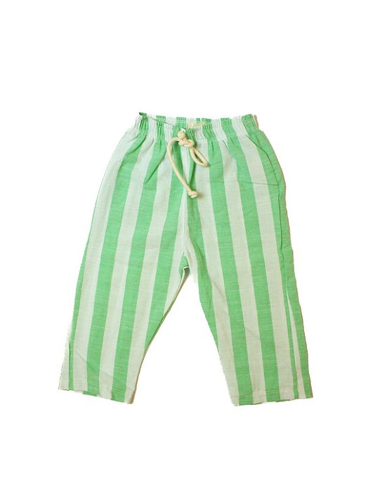 Calça Reta - Listras Verde