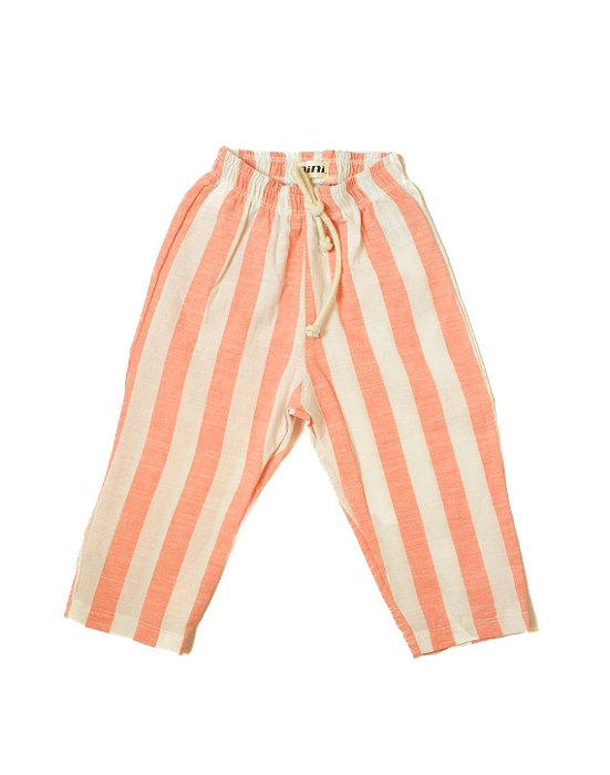 Calça Reta - Listras Rosa Goiaba
