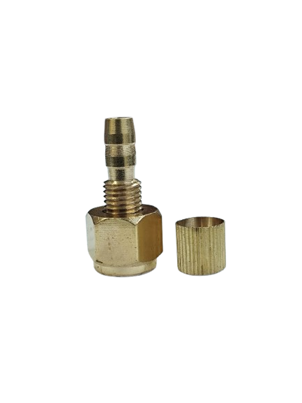 PORCA ROSCA DIREITA M10X1 COM NIPLE GAS AGUA