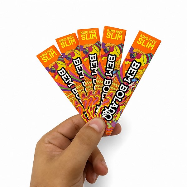 KIT 5 Seda Bem Bolado Pop King Size Slim Livreto