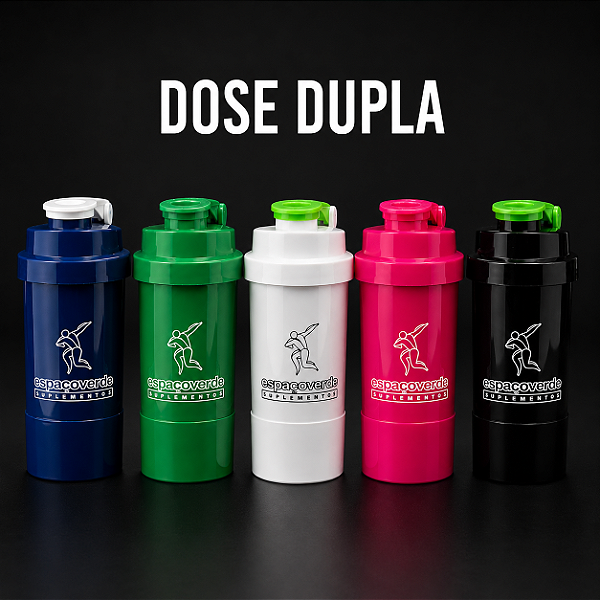 Coqueteleira Dose Dupla com Compartimento