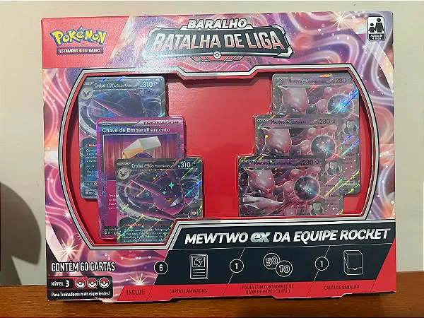 Baralho Batalha de Liga Mewtwo ex Equipe Rocket