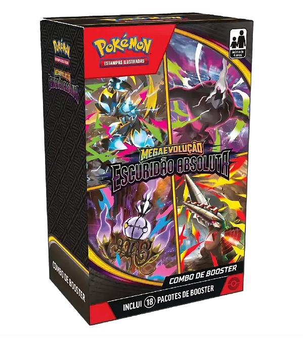 Mini Booster Pokémon Megaevolução Escuridão Absoluta