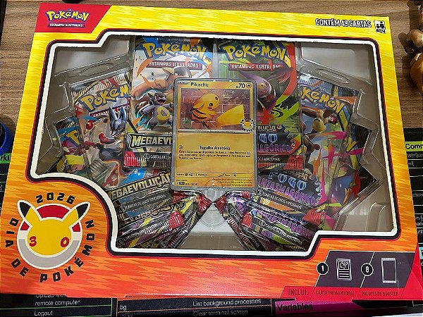 Dia de Pokemon 2026 - Kit com 49 Cartas