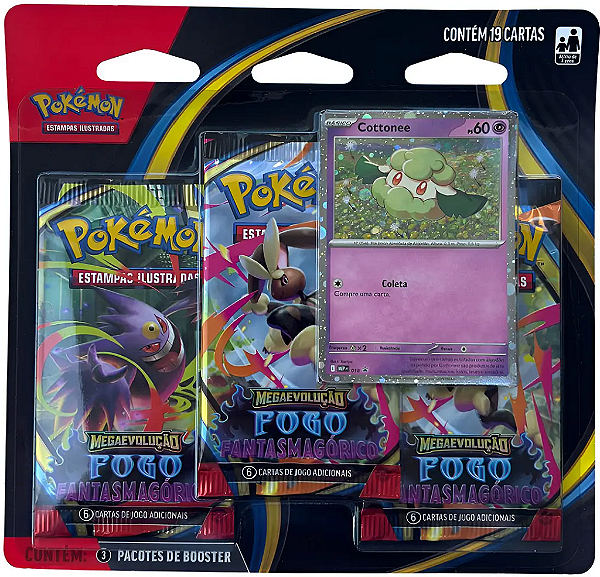 Blister Triplo Pokémon Fogo Fantasmagórico