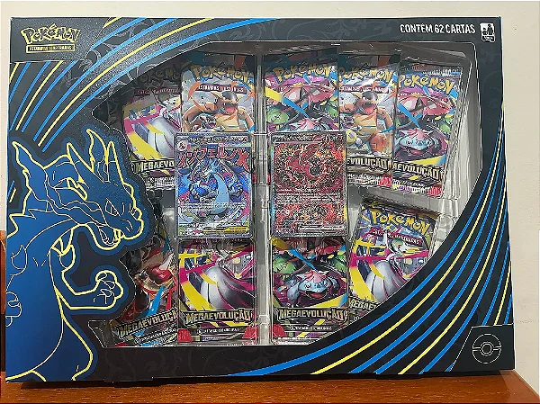 Box Pokémon Mega Charizard X Ex - 62 Cartas Pokémon