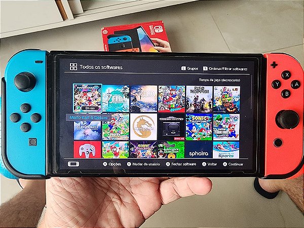 Nintendo Switch OLED *Desbloqueado* com 512GB