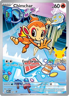 Chimchar 41 - Mega Evolução Promo - NM