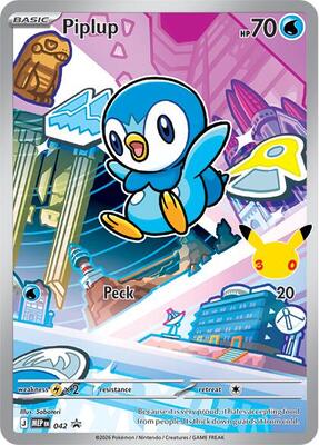 Piplup 42 - Mega Evolução Promo - NM