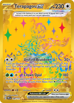 Terapagos ex 180/131 - Prismatic Evolutions - NM
