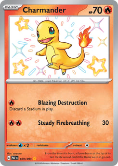 Charmander 109/091 - Paldean Fates - NM