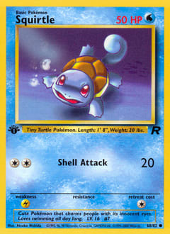 Squirtle 68/82 - Team Rocket - NM