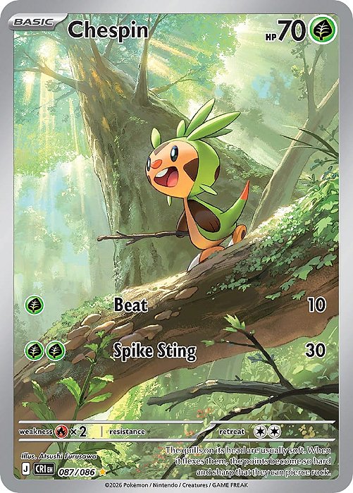 Chespin 087/086 - Chaos Rising - NM