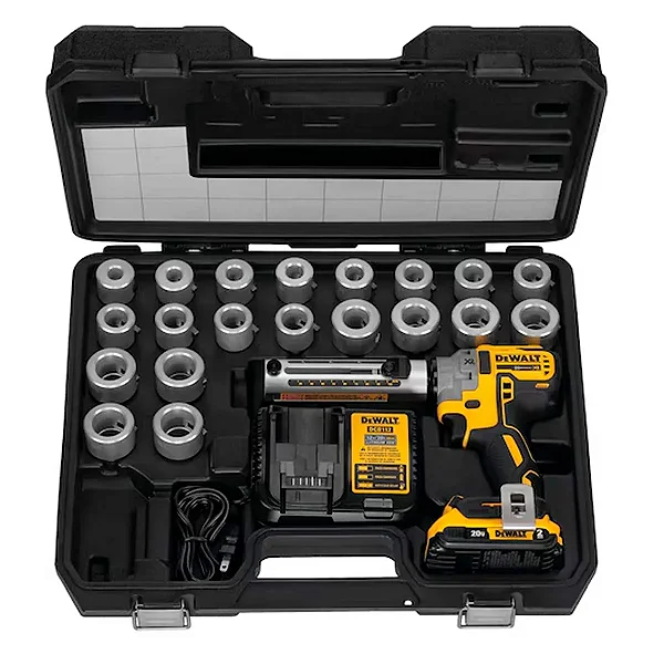 DESCASCADOR DE CABOS CU/AL 750 MCU 20V MAX* COM 1 BATERIA 2AH E CARRG BIVOLT DCE151TD1