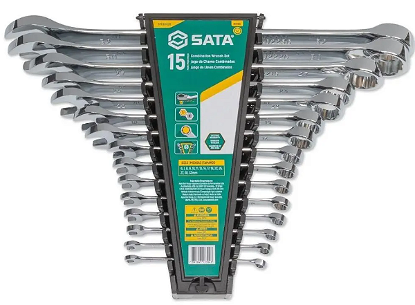 JOGO CHAVE COMBINADA 15PC 6 A 32  SATA  ST08002G