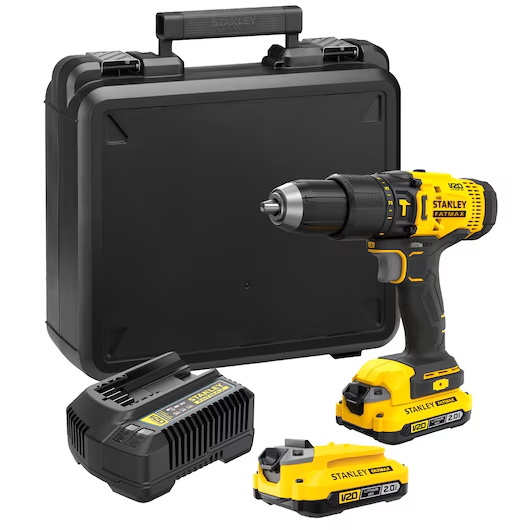 PARAFUSADEIRA/FURADEIRA IMPACTO 1/2"20V MAX IONLITIO 2BAT.B - STANLEY - SCD711D2K-BR