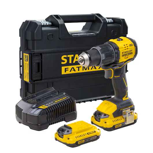 PARAFUSADEIRA FURADEIRA IMPACTO 1/2" (13MM) 20V MAX* BRUSH - STANLEY - SBD716D2T-BR