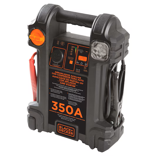AUXILIAR PARTIDA/INFLAD. 12V  350A BI - JS350CC-BR - BLACK & DECKER