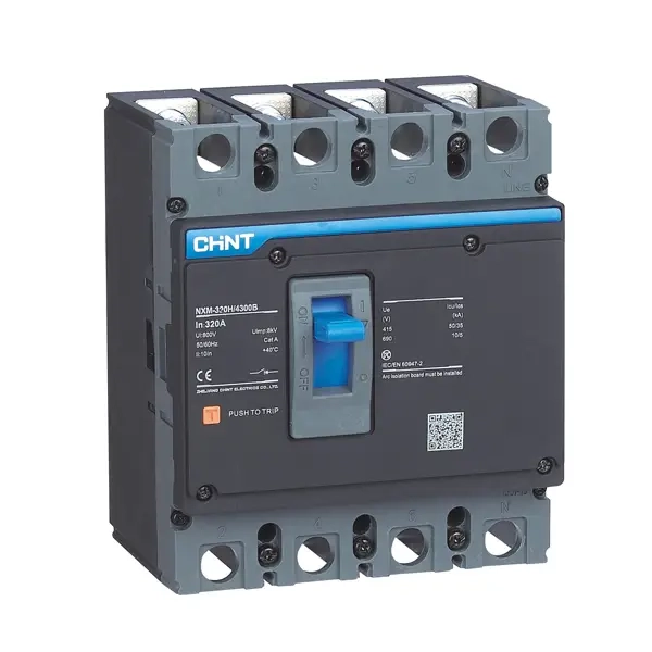 DISJUNTOR EM CAIXA MOLDADA NXM-250S/3300 225A ICU 220V 50KA  ICU 380V 36KA - CHINT
