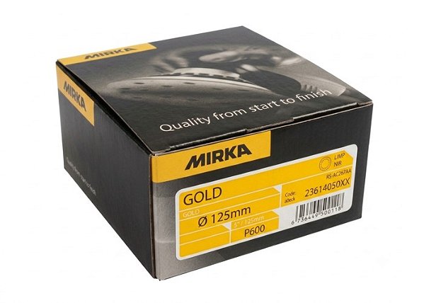 GOLD 5" / 125MM P600 - DISCO DE LIXA - MIRKA