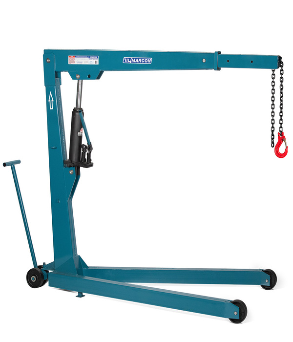 GUINCHO HIDRAULICO 2 TON EM "V" C/ PROLONGADOR RODA FERRO FUNDIDO - MGH-2TP - MARCON