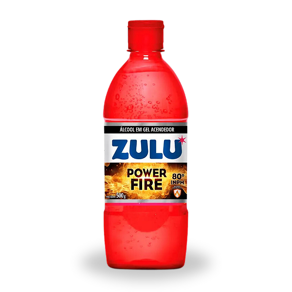 Álcool Gel 80° Acendedor Zulu 500 gramas