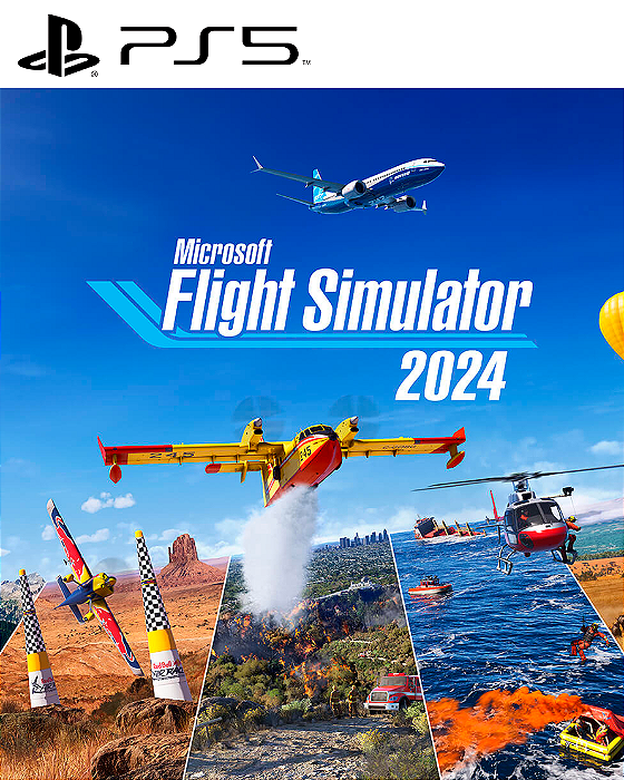 Flight Simulator 2024 - PS5 - Edição Padrão - Mídia Digital