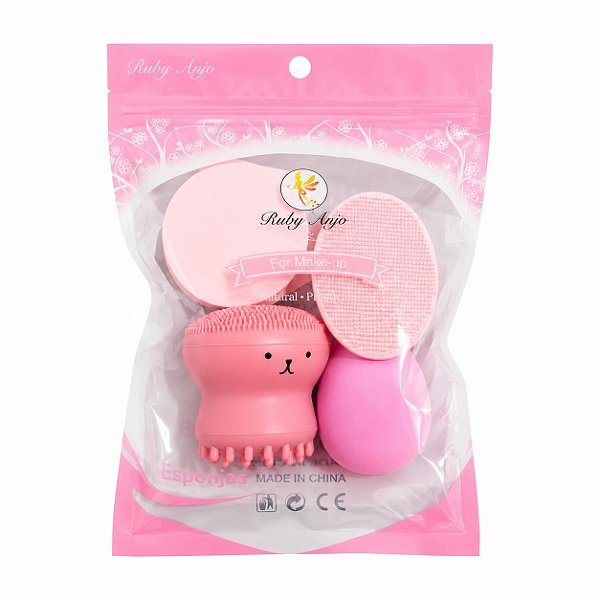Kit Esponjas 6 peças - Ruby Anjo