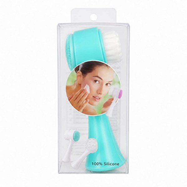 Escova de limpeza facial 2 in 1