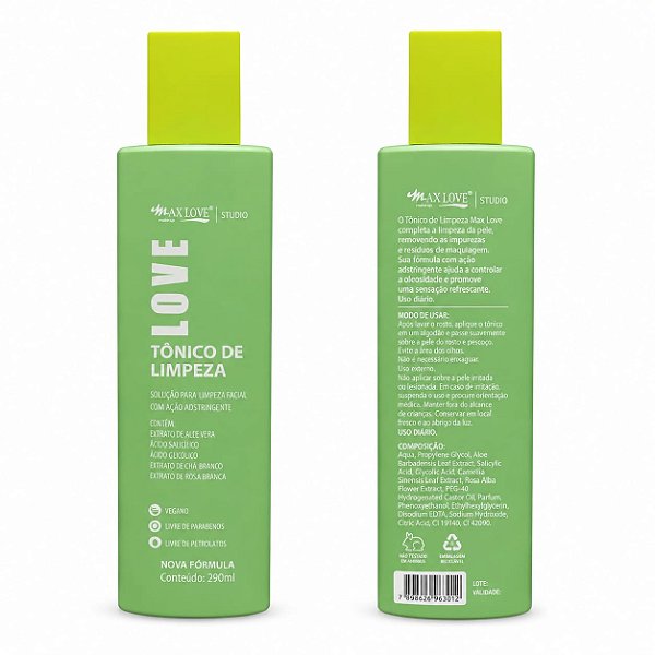 Tônico de Limpeza Love – Max Love