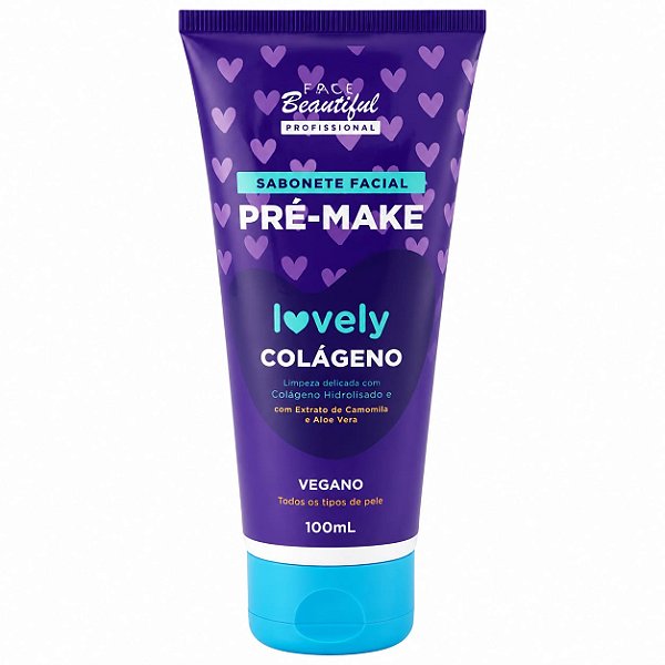 Sabonete Facial Pré-Make Colágeno - Lovely