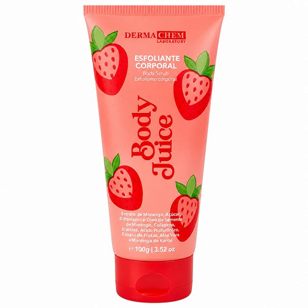 Esfoliante Corporal Morango - Body Juice