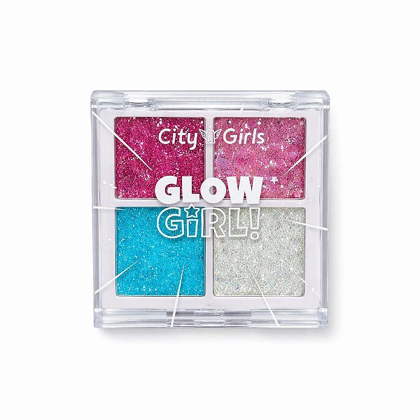 Paleta de Glitter Glow Girl – City Girls