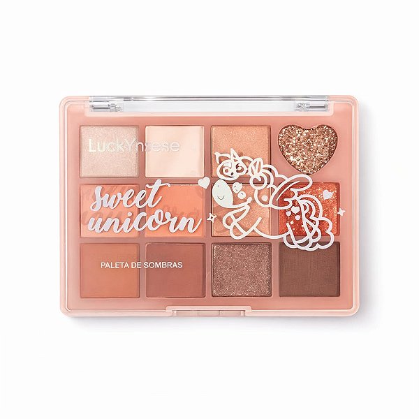 Paletas de Sombras 12 cores - Sweet Unicorn